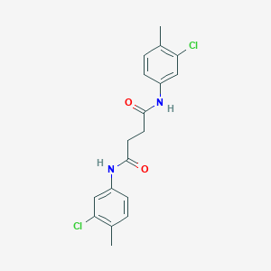 molecular formula C18H18Cl2N2O2 B330091 N,N'-bis(3-chloro-4-methylphenyl)butanediamide 