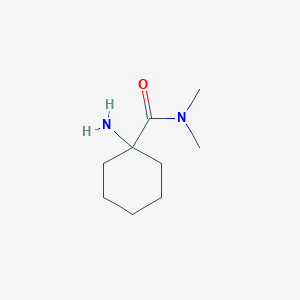 molecular formula C9H18N2O B3300914 1-amino-N,N-dimethylcyclohexane-1-carboxamide CAS No. 905087-32-3