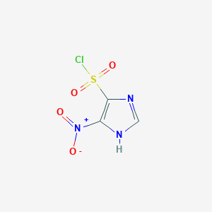 molecular formula C3H2ClN3O4S B3300917 4-Nitro-1h-imidazole-5-sulfonyl chloride CAS No. 90521-82-7