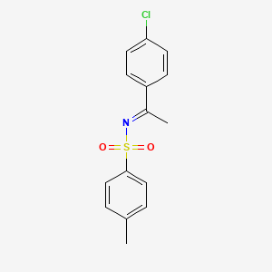 molecular formula C15H14ClNO2S B3300927 N-(1-(4-Chlorophenyl)ethylidene)-4-methylbenzenesulfonamide CAS No. 905272-87-9