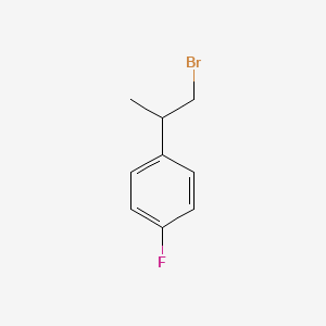 molecular formula C9H10BrF B3300967 1-(1-Bromopropan-2-yl)-4-fluorobenzene CAS No. 90561-73-2