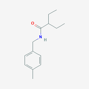 molecular formula C14H21NO B330097 2-ethyl-N-(4-methylbenzyl)butanamide 