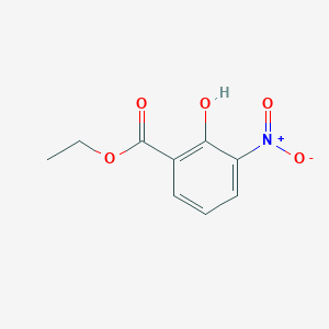 molecular formula C9H9NO5 B3300970 2-羟基-3-硝基苯甲酸乙酯 CAS No. 90564-38-8