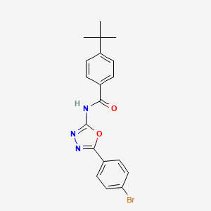 molecular formula C19H18BrN3O2 B3300997 N-[5-(4-bromophenyl)-1,3,4-oxadiazol-2-yl]-4-tert-butylbenzamide CAS No. 905680-22-0