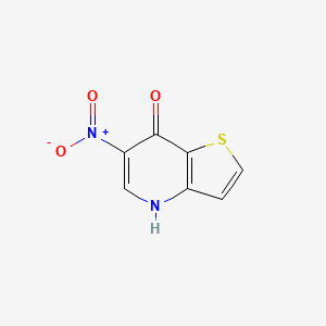 molecular formula C7H4N2O3S B3301019 6-Nitrothieno[3,2-b]pyridin-7-ol CAS No. 905735-40-2