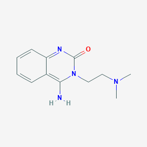 molecular formula C12H16N4O B3301030 3-[2-(dimethylamino)ethyl]-4-imino-3,4-dihydroquinazolin-2(1H)-one CAS No. 905769-33-7