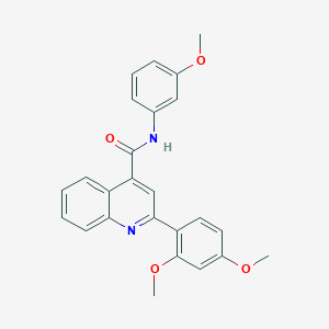 2-(2,4-dimethoxyphenyl)-N-(3-methoxyphenyl)-4-quinolinecarboxamide