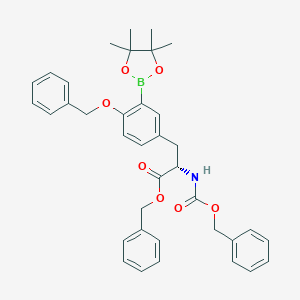 benzyl (2S)-2-(phenylmethoxycarbonylamino)-3-[4-phenylmethoxy-3-(4,4,5,5-tetramethyl-1,3,2-dioxaborolan-2-yl)phenyl]propanoate