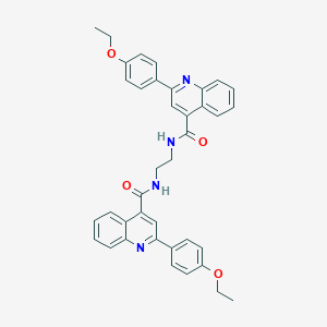 molecular formula C38H34N4O4 B330110 2-(4-ethoxyphenyl)-N-[2-({[2-(4-ethoxyphenyl)-4-quinolinyl]carbonyl}amino)ethyl]-4-quinolinecarboxamide 