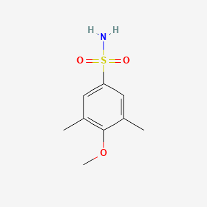 molecular formula C9H13NO3S B3301103 4-甲氧基-3,5-二甲基苯磺酰胺 CAS No. 90643-88-2