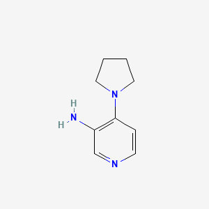 molecular formula C9H13N3 B3301104 4-(Pyrrolidin-1-yl)pyridin-3-amine CAS No. 90648-19-4
