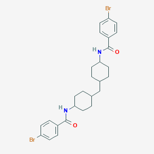 4-bromo-N-[4-({4-[(4-bromobenzoyl)amino]cyclohexyl}methyl)cyclohexyl]benzamide