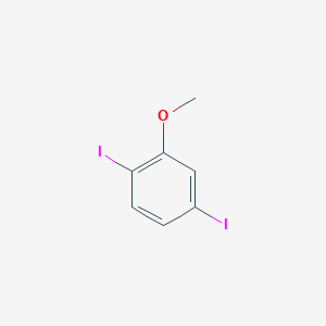 molecular formula C7H6I2O B3301112 1,4-Diiodo-2-methoxybenzene CAS No. 906557-98-0