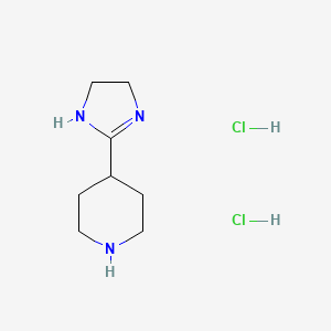 4-(4,5-dihydro-1H-imidazol-2-yl)piperidine dihydrochloride