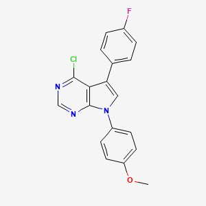 4-Chloro-5-(4-fluorophenyl)-7-(4-methoxyphenyl)-7H-pyrrolo[2,3-d]pyrimidine