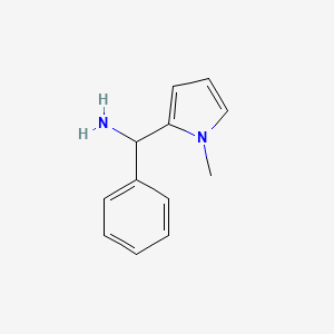 molecular formula C12H14N2 B3301207 (1-Methyl-1H-pyrrol-2-YL)(phenyl)methylamine CAS No. 907594-99-4