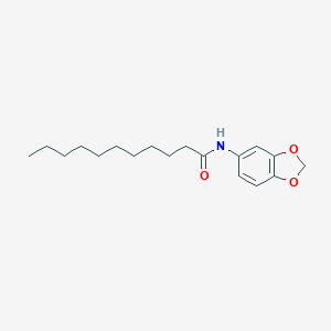 molecular formula C18H27NO3 B330123 N-(1,3-benzodioxol-5-yl)undecanamide 