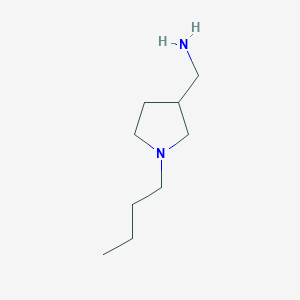 molecular formula C9H20N2 B3301243 (1-Butylpyrrolidin-3-yl)methanamine CAS No. 90796-51-3