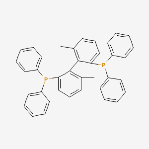 molecular formula C38H32P2 B3301289 2,2'-Bis(diphenylphosphino)-6,6'-dimethylbiphenyl CAS No. 90809-08-8