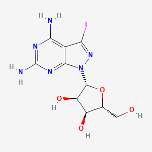 4,6-Diamino-3-iodo-1-(b-D-ribofuranosyl)-1H-pyrazolo[3,4-d]pyrimidine