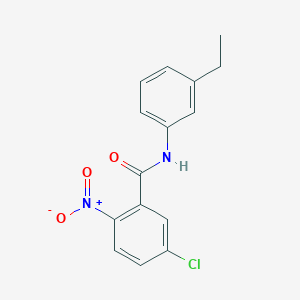 molecular formula C15H13ClN2O3 B330131 5-chloro-N-(3-ethylphenyl)-2-nitrobenzamide 