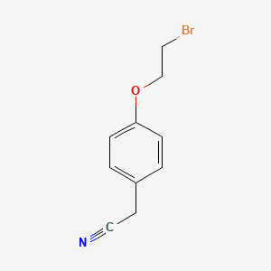 molecular formula C10H10BrNO B3301327 2-[4-(2-溴乙氧基)苯基]乙腈 CAS No. 90844-74-9