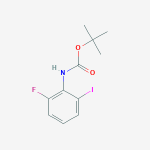 molecular formula C11H13FINO2 B3301358 (2-Fluoro-6-iodophenyl)carbamic acid tert-butyl ester CAS No. 908600-92-0