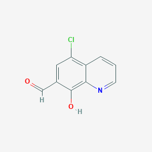molecular formula C10H6ClNO2 B3301372 5-Chloro-8-hydroxyquinoline-7-carbaldehyde CAS No. 90876-69-0