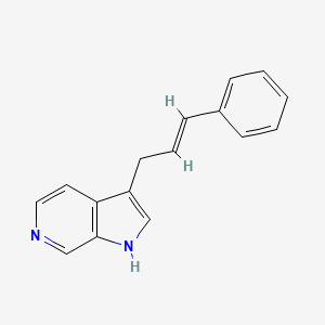 molecular formula C16H14N2 B3301385 3-Cinnamyl-1H-pyrrolo[2,3-c]pyridine CAS No. 908847-06-3