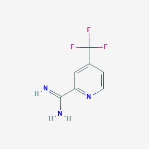 molecular formula C7H6F3N3 B3301398 4-(Trifluoromethyl)picolinimidamide CAS No. 909185-48-4