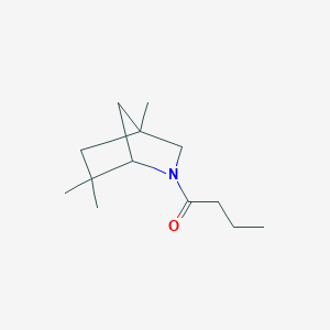 molecular formula C13H23NO B3301405 2-Butyryl-4,6,6-trimethyl-2-azabicyclo[2.2.1]heptane CAS No. 909229-36-3