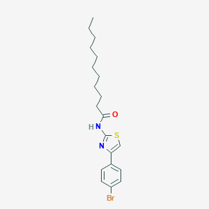 molecular formula C20H27BrN2OS B330141 N-[4-(4-bromophenyl)-1,3-thiazol-2-yl]undecanamide 