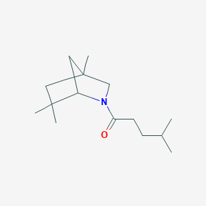 molecular formula C15H27NO B3301413 4,6,6-Trimethyl-2-(4-methylpentanoyl)-2-azabicyclo[2.2.1]heptane CAS No. 909229-39-6