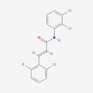 molecular formula C15H9Cl3FNO B330144 3-(2-chloro-6-fluorophenyl)-N-(2,3-dichlorophenyl)acrylamide 