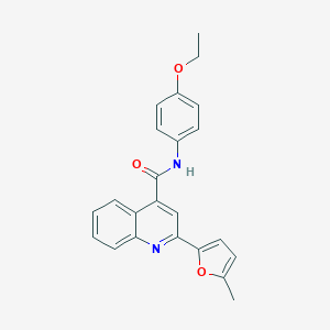 molecular formula C23H20N2O3 B330145 N-(4-ethoxyphenyl)-2-(5-methylfuran-2-yl)quinoline-4-carboxamide 
