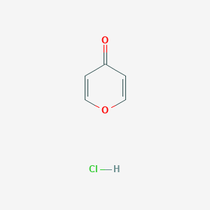molecular formula C5H5ClO2 B3301469 4H-Pyran-4-one hydrochloride CAS No. 90981-30-9