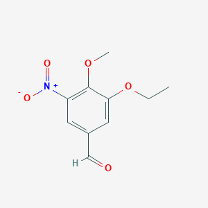 molecular formula C10H11NO5 B3301474 3-Ethoxy-4-methoxy-5-nitrobenzaldehyde CAS No. 909854-46-2