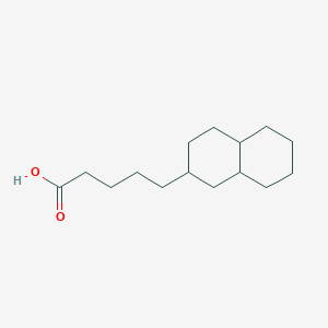 molecular formula C15H26O2 B3301481 2-Decahydronaphthalene pentanoic acid CAS No. 909864-33-1