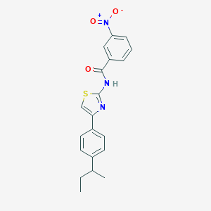 molecular formula C20H19N3O3S B330149 N-[4-(4-sec-butylphenyl)-1,3-thiazol-2-yl]-3-nitrobenzamide 