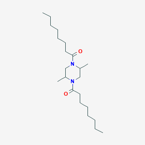 molecular formula C22H42N2O2 B330152 2,5-Dimethyl-1,4-dioctanoylpiperazine 