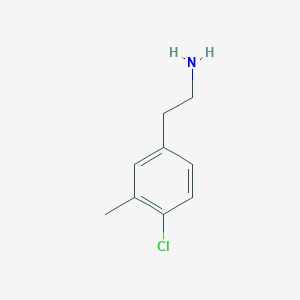 molecular formula C9H12ClN B3301528 2-(4-Chloro-3-methylphenyl)ethan-1-amine CAS No. 910400-04-3