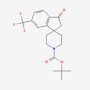 Tert-butyl 3-oxo-6-(trifluoromethyl)-2,3-dihydrospiro[indene-1,4'-piperidine]-1'-carboxylate