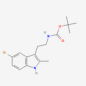 tert-butyl [2-(5-bromo-2-methyl-1H-indol-3-yl)ethyl]carbamate