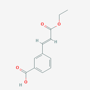molecular formula C12H12O4 B3301559 3-(3-Oxo-3-ethoxy-1-propenyl)benzoic acid CAS No. 91047-79-9