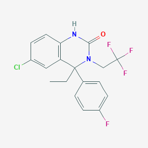 6-Chloro-4-ethyl-4-(4-fluorophenyl)-3,4-dihydro-3-(2,2,2-trifluoroethyl)-2(1H)-quinazolinone