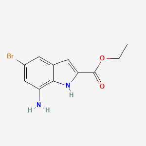 ethyl 7-amino-5-bromo-1H-indole-2-carboxylate