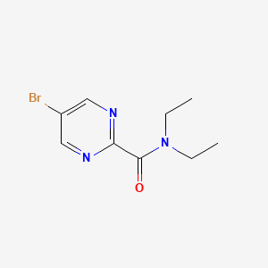 molecular formula C9H12BrN3O B3301620 5-bromo-N,N-diethylpyrimidine-2-carboxamide CAS No. 911228-69-8