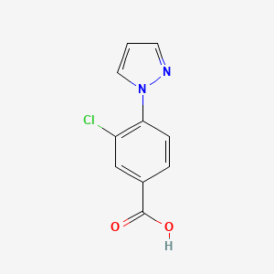 3-Chloro-4-(1H-pyrazol-1-yl)benzoic acid