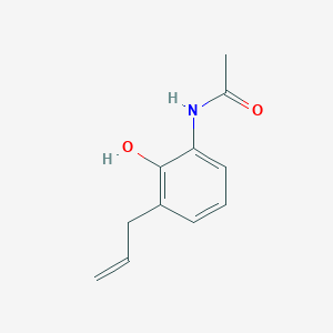 molecular formula C11H13NO2 B3301651 N-(3-allyl-2-hydroxyphenyl)acetamide CAS No. 91132-55-7