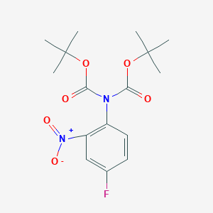 Imidodicarbonic acid, 2-(4-fluoro-2-nitrophenyl)-, 1,3-bis(1,1-dimethylethyl) ester